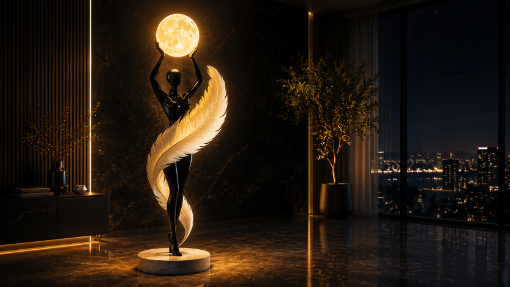Modern Sculptural Floor Lamp Ideas: Luxury Artistic Statement Decor