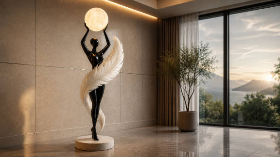 Modern Sculptural Floor Lamp Ideas: Luxury Artistic Statement Decor