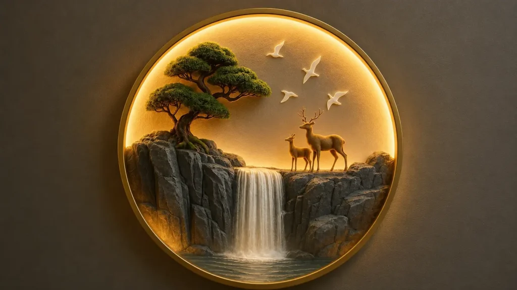 ​3D Illuminated Nature Wall Art