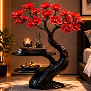 4 Ways to Style a Sculptural Tree Side Table: Luxury Biophilic Decor